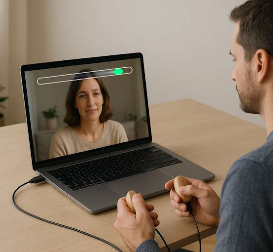 Interface EMDR Pro Live — séance de téléconsultation EMDR